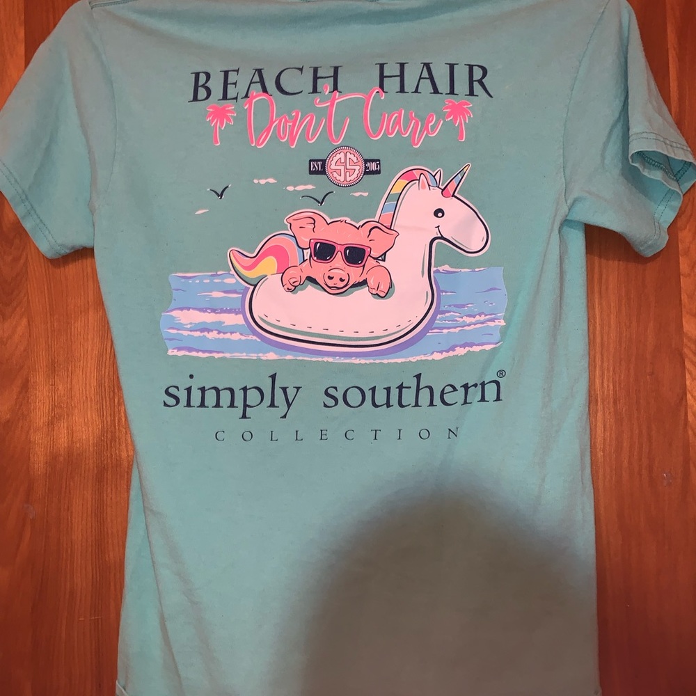 Simply Southern tshirt Beach Hair